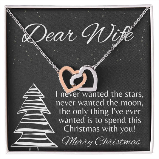 Wife Christmas Gift Christmas Gift For Wife Gift For Wife Birthday Wife Birthday Gift Wife Gift From Husband Wife Necklace Gift Interlocking Hearts Necklace