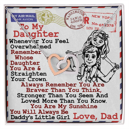 Gift For Daughter - Interlocking Heart Necklace Interlocking Hearts Necklace