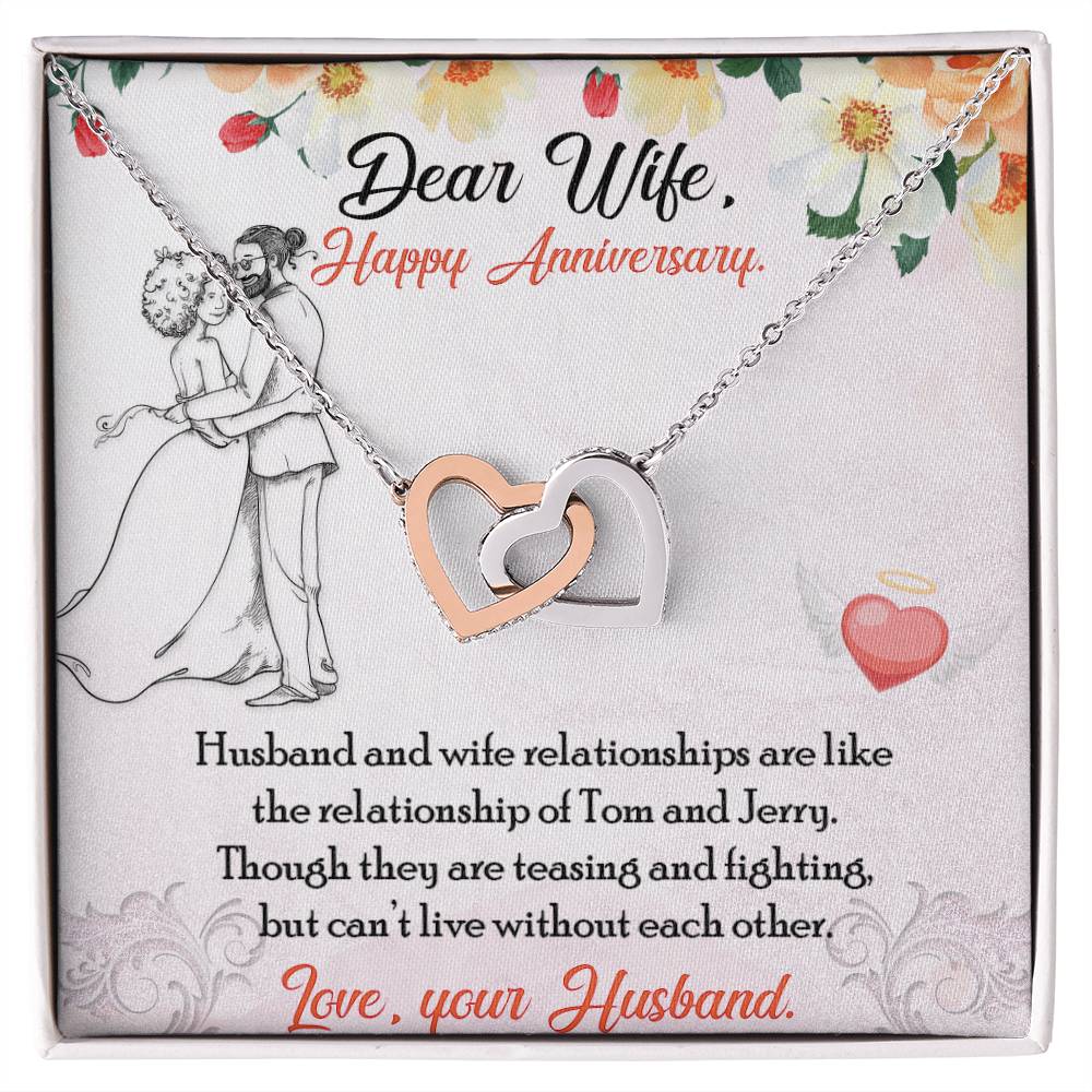 Double Hearts Interlocking Hearts Necklace