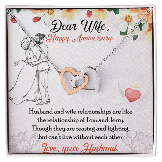 Double Hearts Interlocking Hearts Necklace