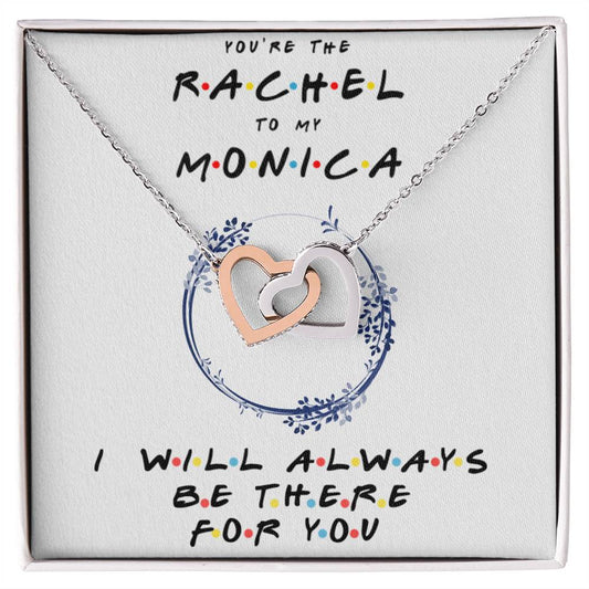You'Re The Monica To My Phoebe Necklace Gift Bestfriend Birthday Gift Best Friend Gifts Friends Tv Show Necklace Friendship Necklace Interlocking Hearts Necklace