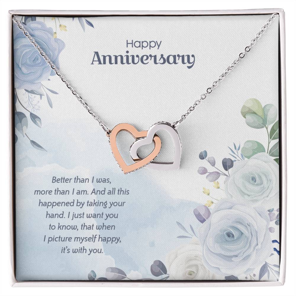 Anniversary Edition Happy With You - Interlocking Hearts Necklace