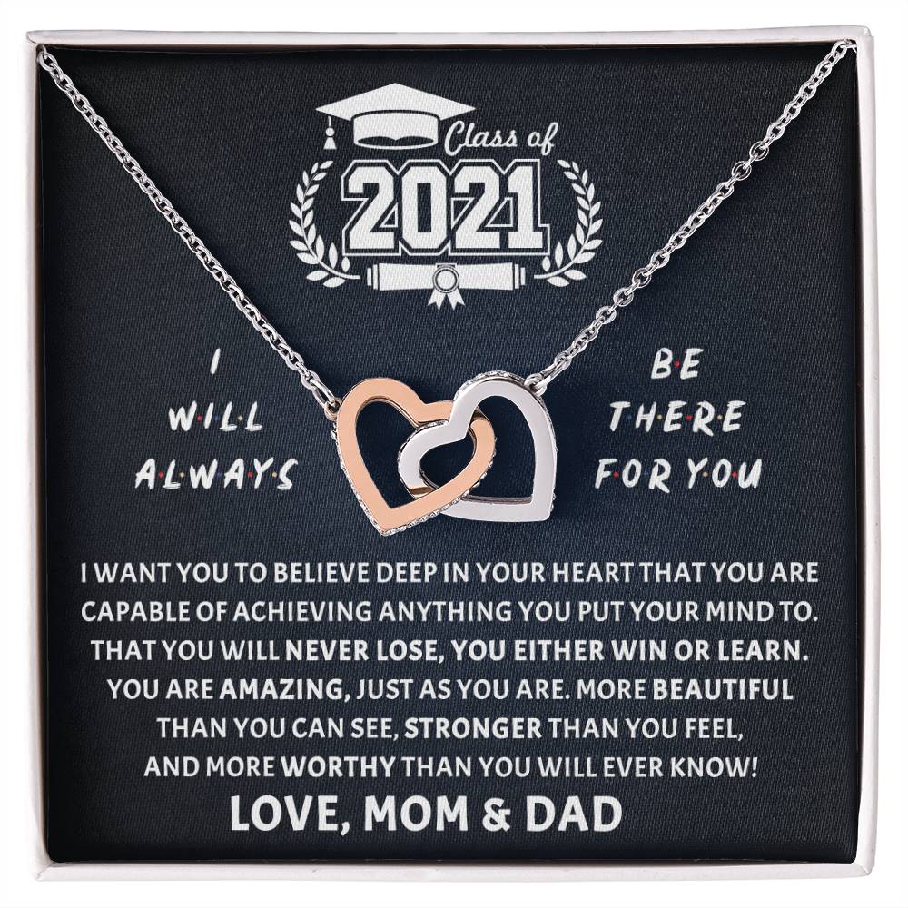 Be There For You Interlocking Hearts Necklace