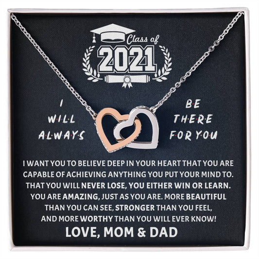 Be There For You Interlocking Hearts Necklace