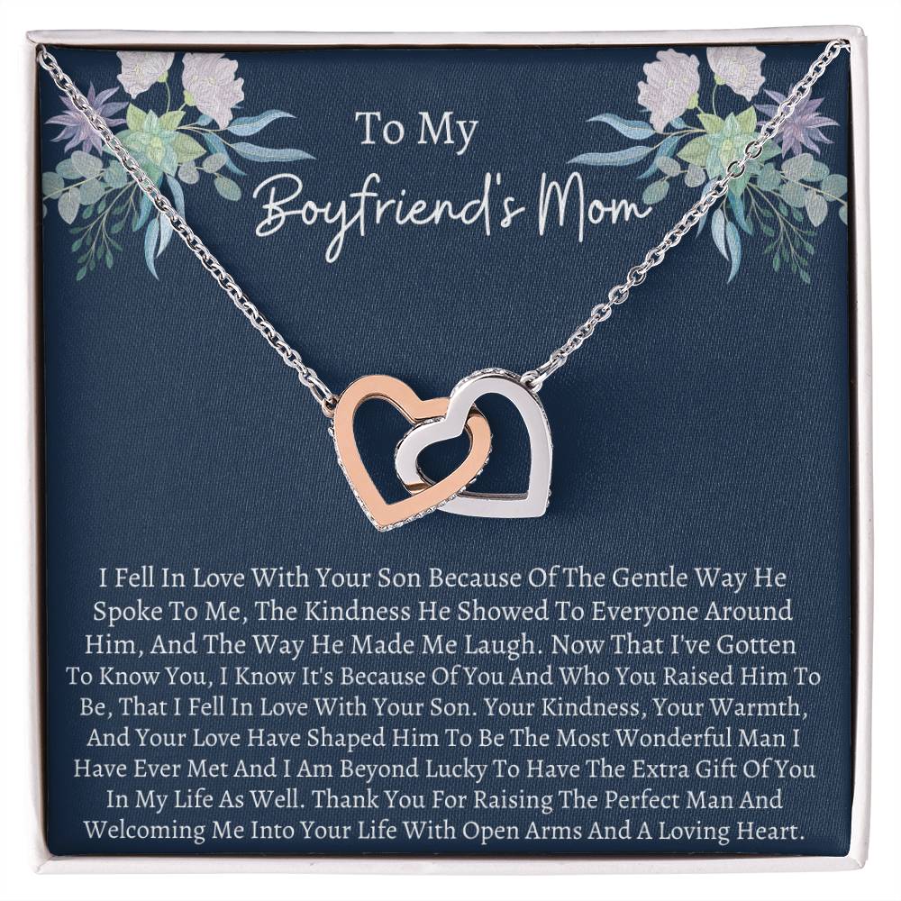 Boyfriend Mom Interlocking Interlocking Hearts Necklace