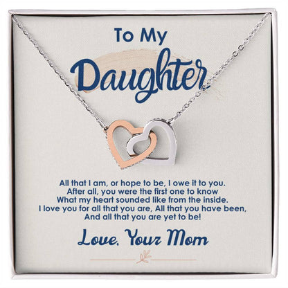 Collection Daughter - You Were The First One - Interlocking Hearts Necklace