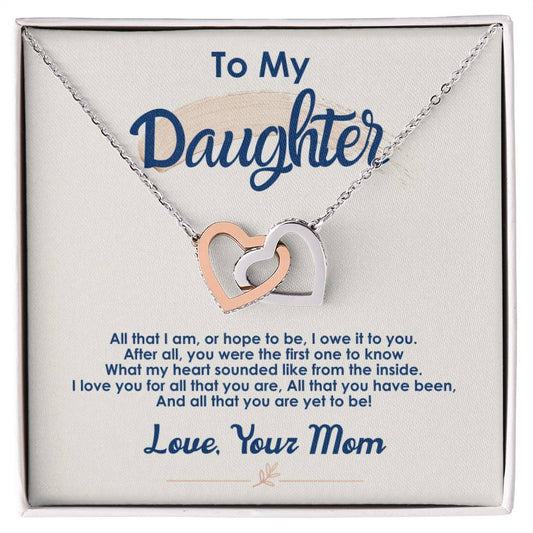 Collection Daughter - You Were The First One - Interlocking Hearts Necklace