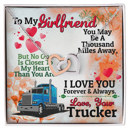 Trucker'S Girlfriend - Interlocking Heart Necklace Interlocking Hearts Necklace
