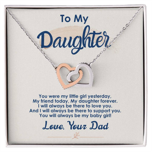 Collection Daughter - My Daughter Forever - Interlocking Hearts Necklace