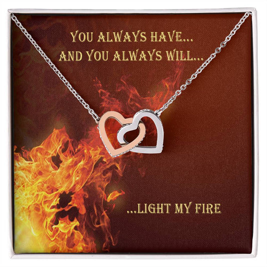 You Always Have And Always Will Interlocking Hearts Necklace