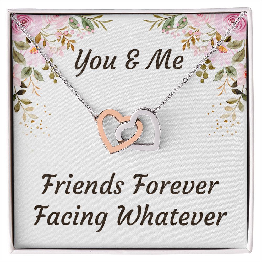 Best Friend Forever In My Heart Necklace - Best Friend Gift Bff Gift Best Friend Graduation Interlocking Hearts Necklace
