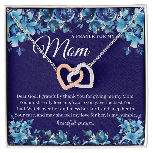A Prayer For My Mom - Interlocking Heart Necklace Interlocking Hearts Necklace