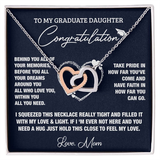 All Of Your Memories Interlocking Hearts Necklace