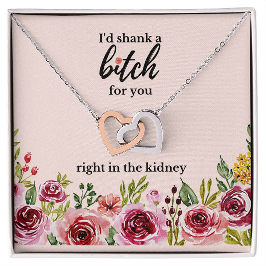 Best Friend Gift Sister Birthday Gift Funny Gift For Friend Birthday Gift For Best Friend Sister Gift Interlocking Hearts Necklace