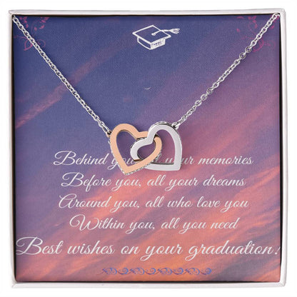 Best Graduation Gift For Her Interlocking Hearts Necklace