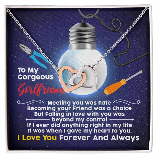 Electrician'S Girlfriend - Interlocking Heart Necklace Interlocking Hearts Necklace
