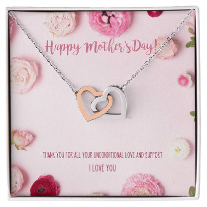 Best Mother'S Day Gift Ever! Interlocking Hearts Necklace For Mom
