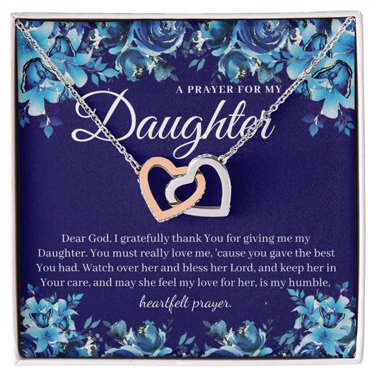 A Prayer For My Daughter - Interlocking Heart Necklace Interlocking Hearts Necklace
