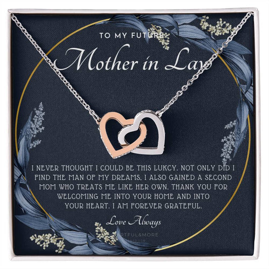 Future Mother In Law Gift Mom In Law Jewelry Mother'S Day Gift For Mother-In-Law Gift For Mother In Law Mother-In-Law Necklace Interlocking Hearts Necklace