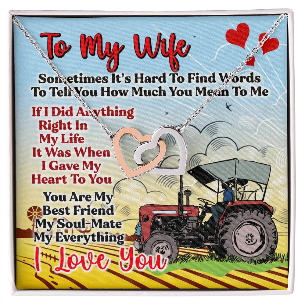 Farmer'S Wife - Interlocking Heart Necklace Interlocking Hearts Necklace