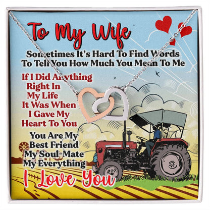 Farmer'S Wife - Interlocking Heart Necklace Interlocking Hearts Necklace