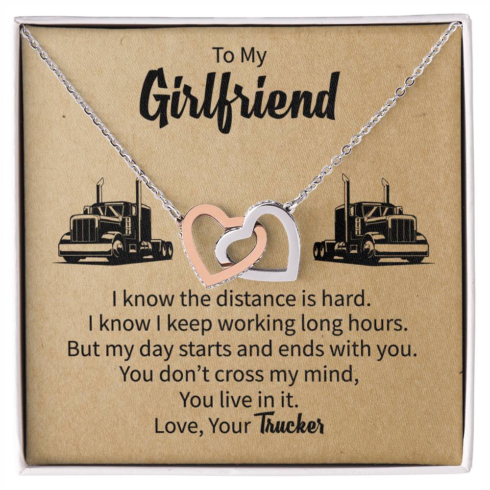 Gift For Girlfriend From Boyfriend Girlfriend Gift Ideas Interlocking Hearts Necklace