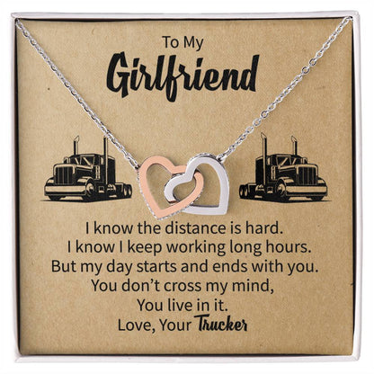 Gift For Girlfriend From Boyfriend Girlfriend Gift Ideas Interlocking Hearts Necklace
