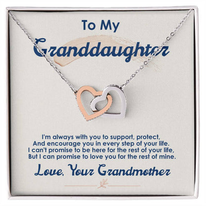 Collection Granddaughter - Every Step Of Your Life - Necklace Interlocking Hearts Necklace