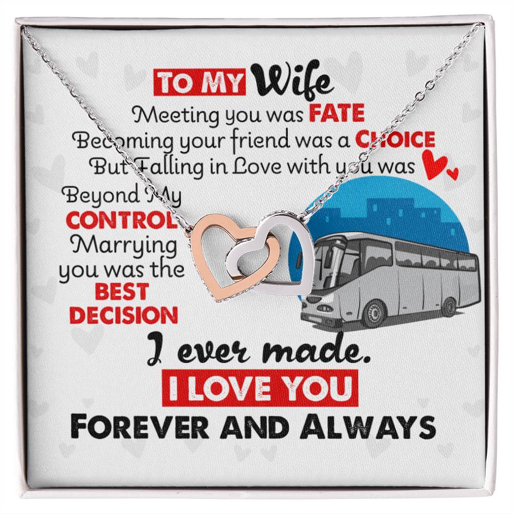 Bus Driver'S Wife - Interlocking Heart Necklace Interlocking Hearts Necklace