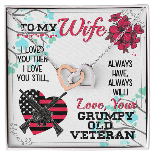 Veteran'S Wife - Interlocking Heart Necklace Interlocking Hearts Necklace