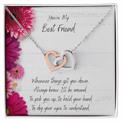 You'Re My Best Friend Interlocked Hearts Necklace Interlocking Hearts Necklace