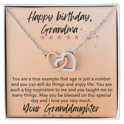 A Beautiful Birthday Gift For Grandma - The Stunning Interlocking Hearts Necklace
