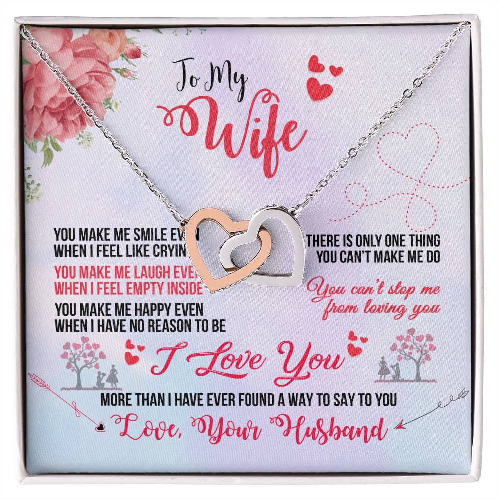 Anniversary Gift For Wife Gift For Her From Husband Gift For Her Mothers Day Gift Valentines Day Gift Gifts For Wife Christmas Gift Interlocking Hearts Necklace