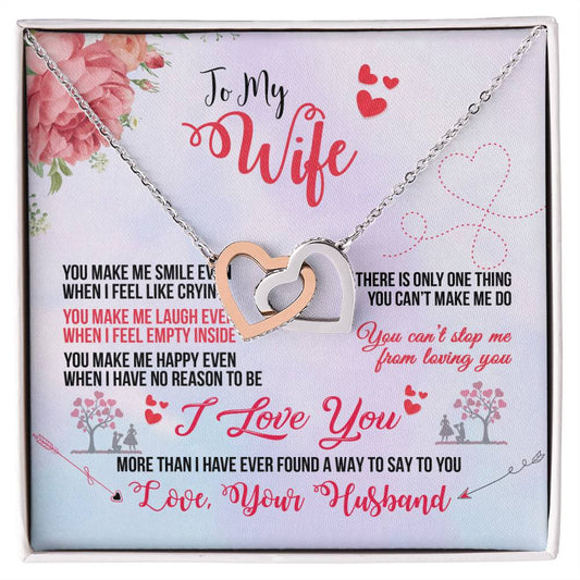 Anniversary Gift For Wife Gift For Her From Husband Gift For Her Mothers Day Gift Valentines Day Gift Gifts For Wife Christmas Gift Interlocking Hearts Necklace