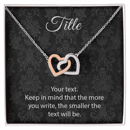 Custom Interlocking Hearts Interlocking Hearts Necklace