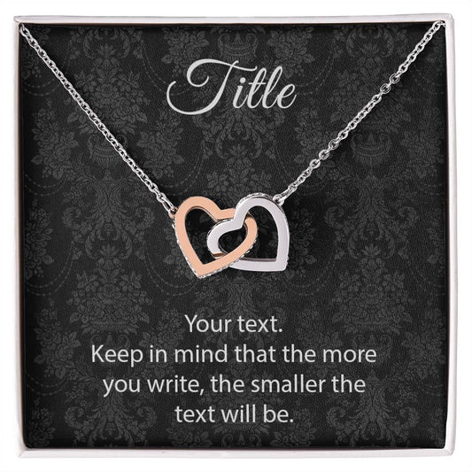 Custom Interlocking Hearts Interlocking Hearts Necklace