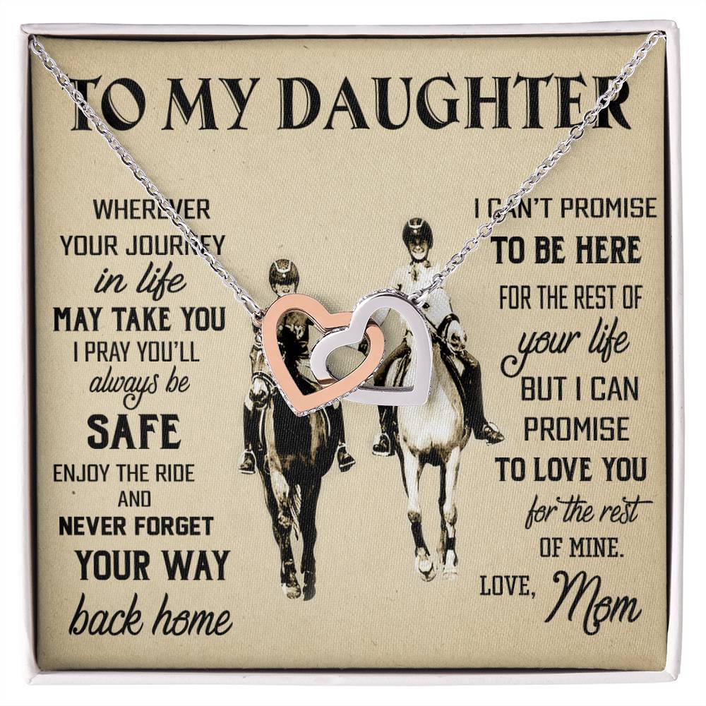 Gift For Daughter - Interlocking Hearts Necklace