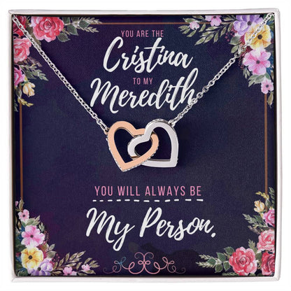 You Will Always Be My Person Necklace - Best Gift You Can Give Interlocking Hearts Necklace