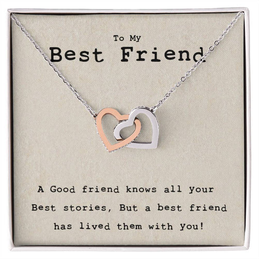 Bff Gift Best Friend Gift Soul Sisters Necklace Big Little Sorority Tribe Necklace Best Friend Love Necklace Interlocking Hearts Necklace