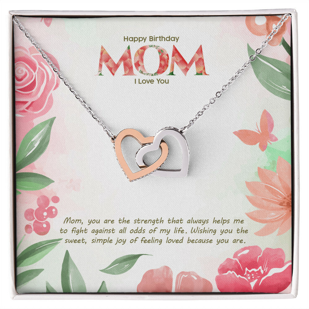 Birthday Edition Wishing You A Sweet And Simple Joy Of Love! - Interlocking Hearts Necklace