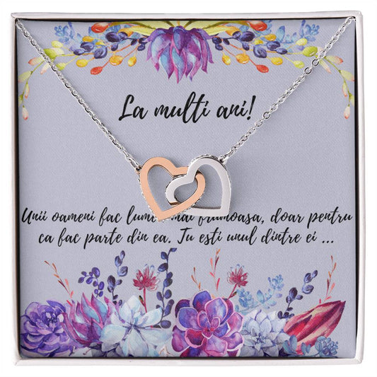 Unii Oameni Fac Lumea Mai Frumoas? Doar Pentru C? Fac Parte Din Ea! Interlocking Hearts Necklace