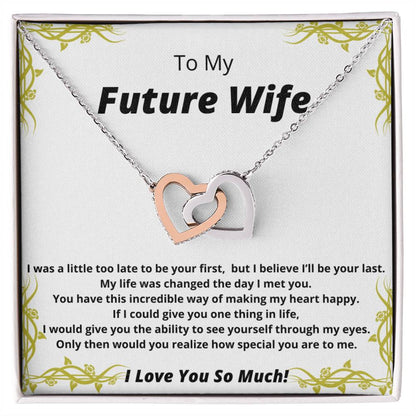 A Gift For My Future Wife Interlocking Hearts Necklace