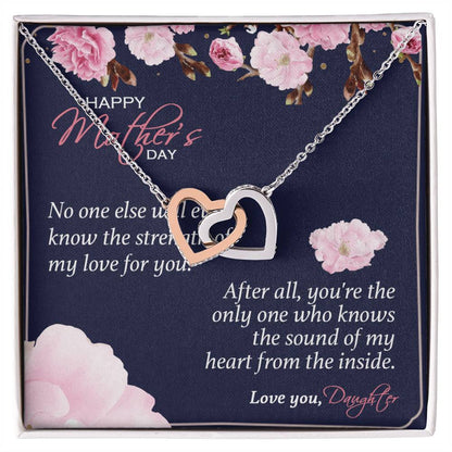 Gift For Mom - You'Re The Only One - The Interlocking Heart Necklace Interlocking Hearts Necklace