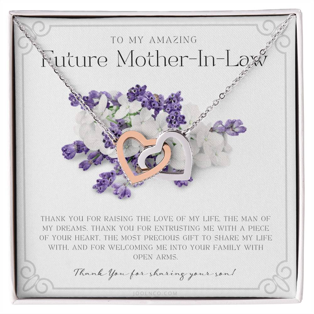 Future Mother In Law Gift Mom In Law Jewelry Mother'S Day Gift For Mother-In-Law Gift For Mother In Law Mother-In-Law Necklace Interlocking Hearts Necklace
