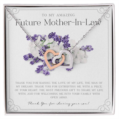 Future Mother In Law Gift Mom In Law Jewelry Mother'S Day Gift For Mother-In-Law Gift For Mother In Law Mother-In-Law Necklace Interlocking Hearts Necklace