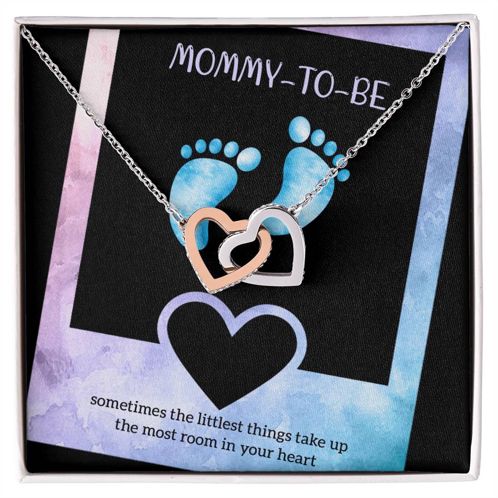 Best Gift For Future Mom Interlocking Hearts Necklace