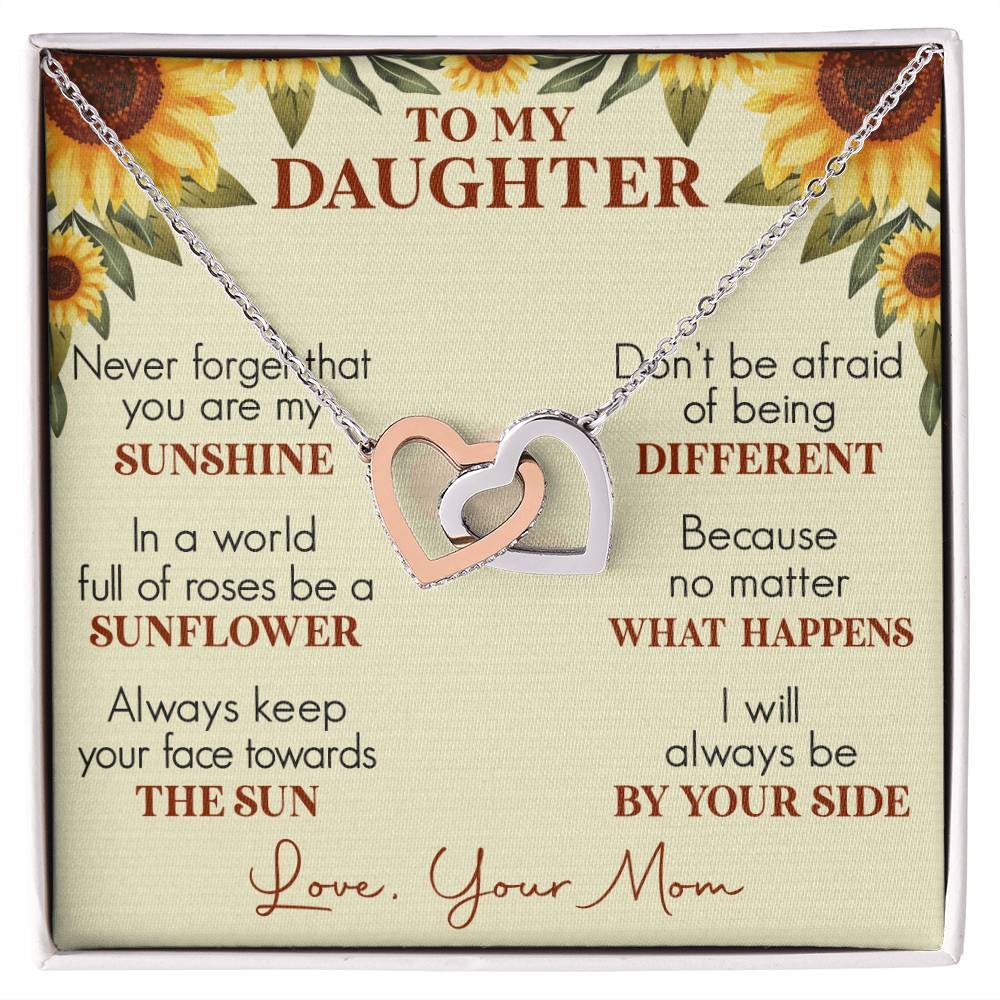 Daughter Interlocking Hearts Necklace