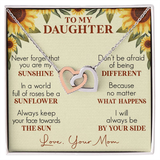 Daughter Interlocking Hearts Necklace