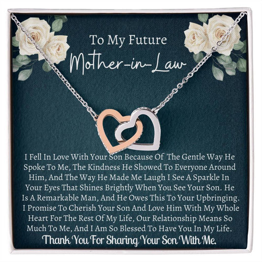 Future Mother In Law Interlocking Interlocking Hearts Necklace