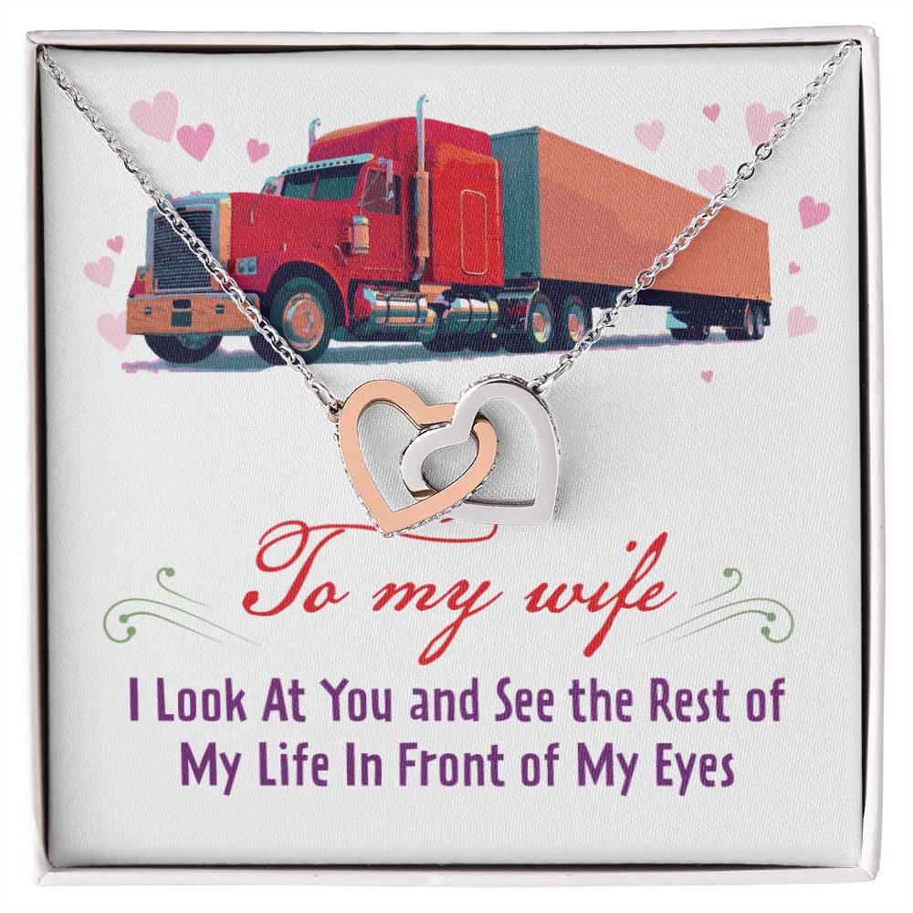 Trucker'S Wife - Interlocking Heart Necklace Interlocking Hearts Necklace